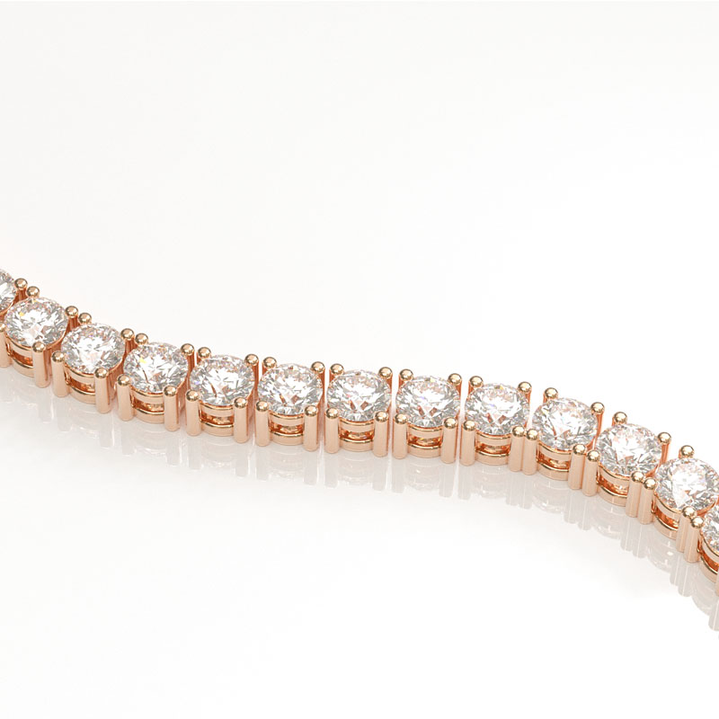 Rose Gold Tennis Bracelet - Image 2