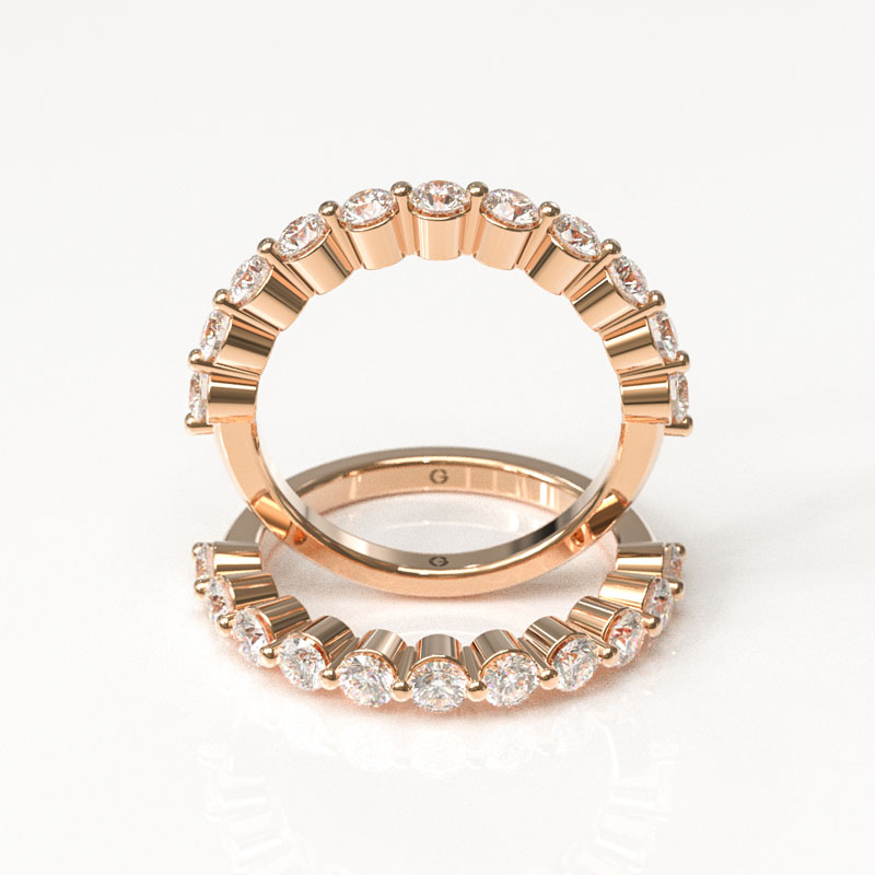 Petite Half Eternity Band - Image 4
