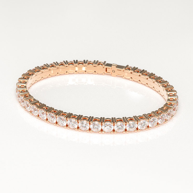 Rose Gold Tennis Bracelet - Image 3